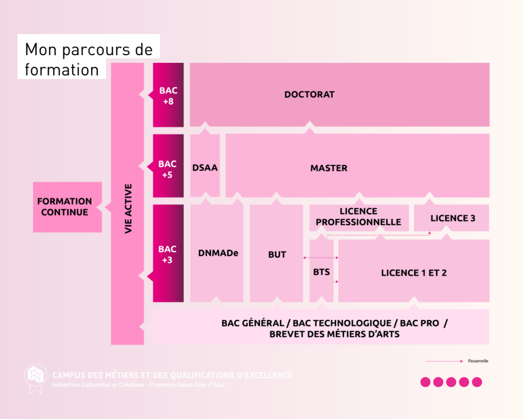 Parcours de formation dans les ICC du BAC au doctorat
